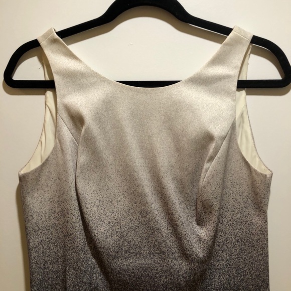 KAREN MILLEN BLACK AND WHITE BALAYAGE SATIN-LIKE TANK DRESS - Picture 5 of 16